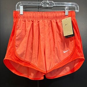 Nike Dri-Fit Running,mid rise 3”,panty lined,mesh panel,elastic drawcord,pocket